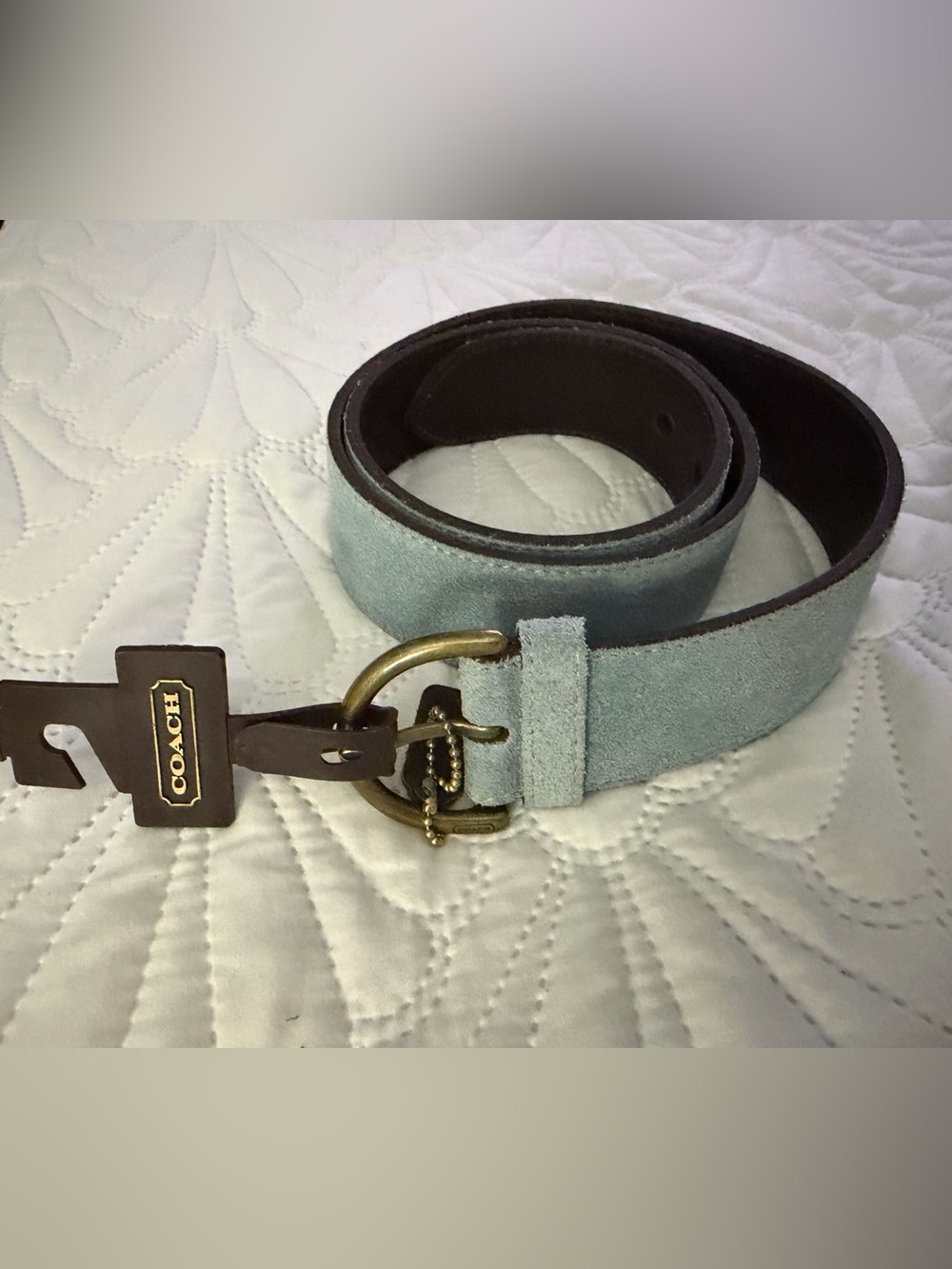 Coach Vintage suede Belt size M